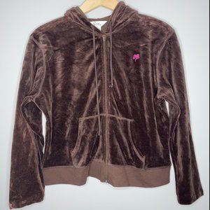 Women's Lilly Pulitzer Velour Full Zip Hoodie Size Large